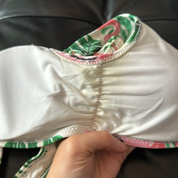 Tropical Monstera and Flamingo High-Waisted Bikini - Picture 15 of 15